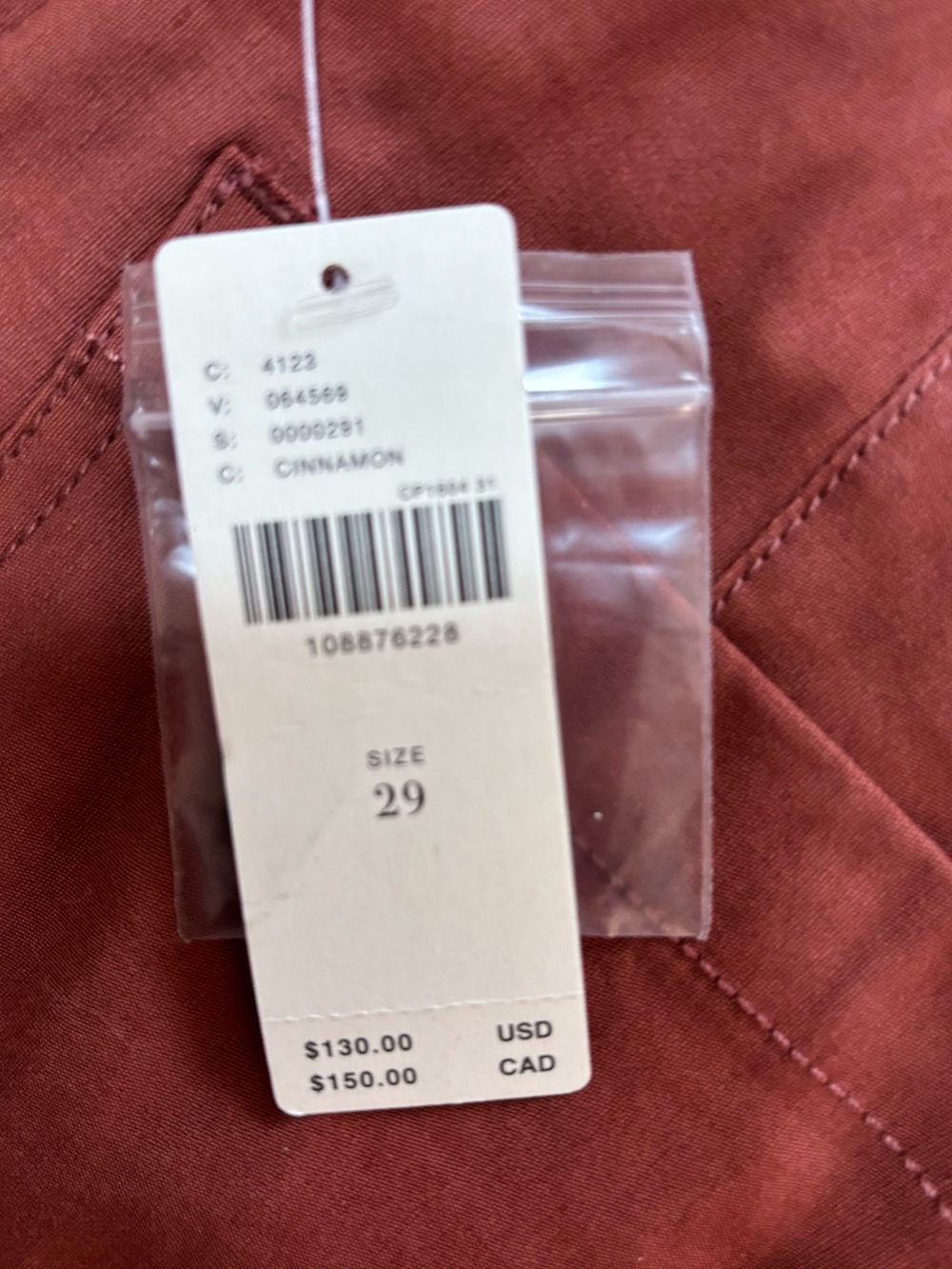 Maeve The Colette Full Length Wide Leg Pants in Cinnamon Size 29. NWT FLAW - Picture 11 of 15